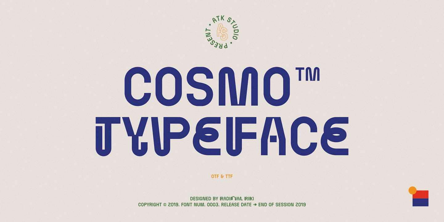 Cosmo Display Font preview